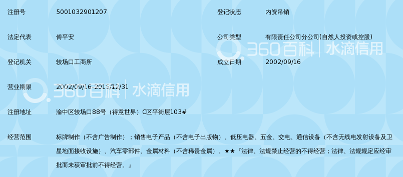 重庆平安标牌制作有限公司得意分公司_360百