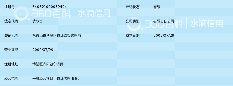 马鞍山市丹阳农贸市场服务有限公司_360百科