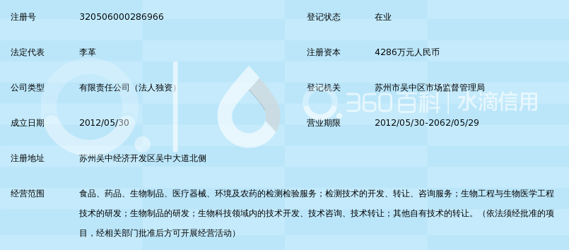 苏州药明康德检测检验有限责任公司_360百科