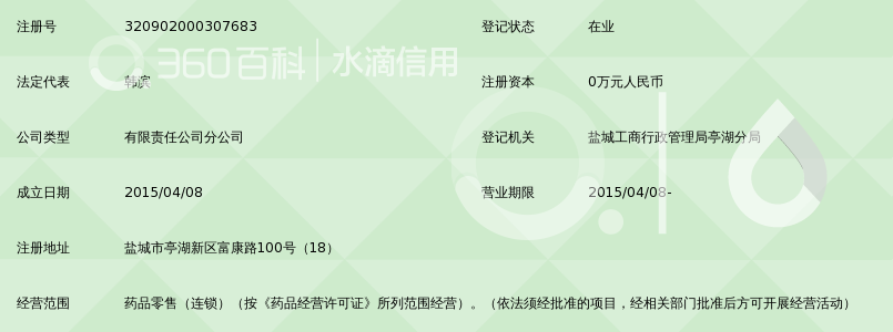 盐城东方红大药房有限公司新民药房