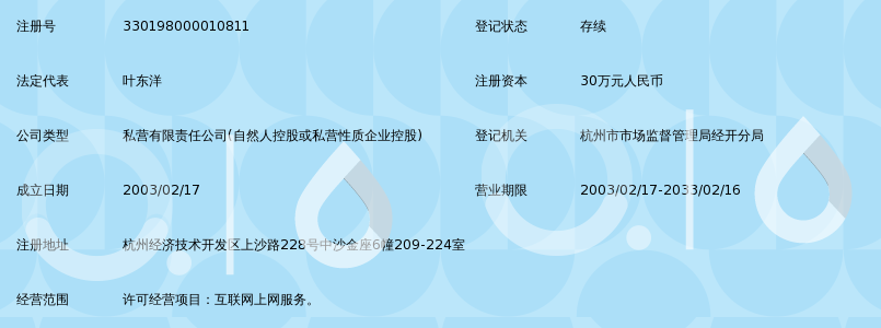 杭州经济技术开发区网之星电脑咨询服务有限公