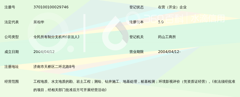 中国有色金属工业西安勘察设计研究院济南分院
