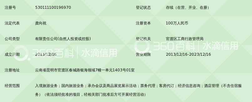 云南桥泰国际旅行社有限公司_360百科