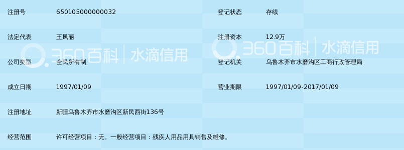 乌鲁木齐市残疾人联合会残疾人用品用具供应服