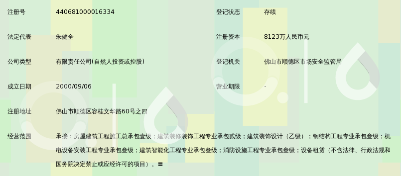 广东业城建筑工程有限公司_360百科