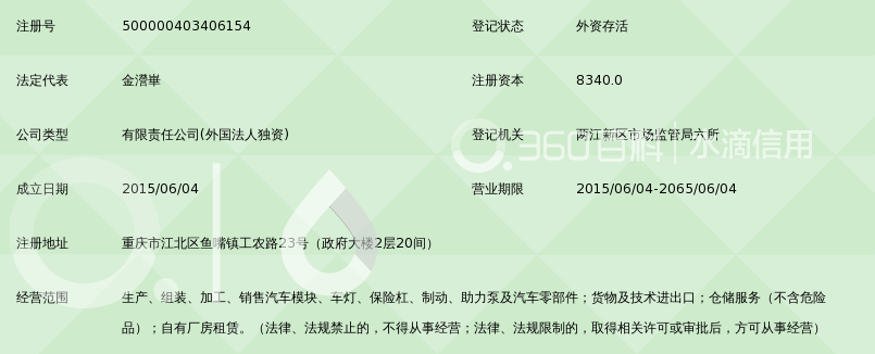 重庆现代摩比斯汽车零部件有限公司_360百科