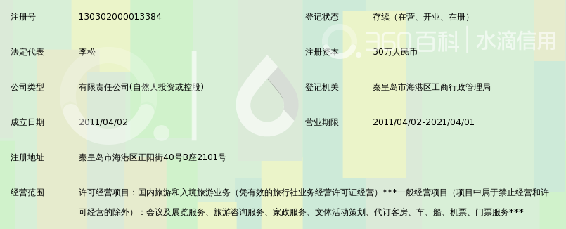 秦皇岛雅思国际旅行社有限公司