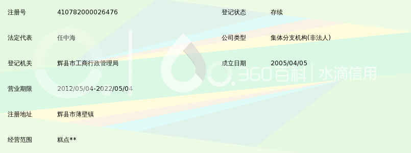 辉县市薄壁供销合作社宝泉食品厂_360百科