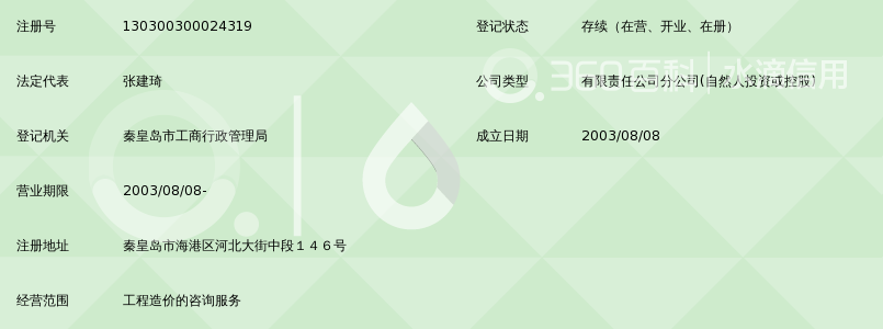 北京达和信工程造价咨询事务所有限公司秦皇岛