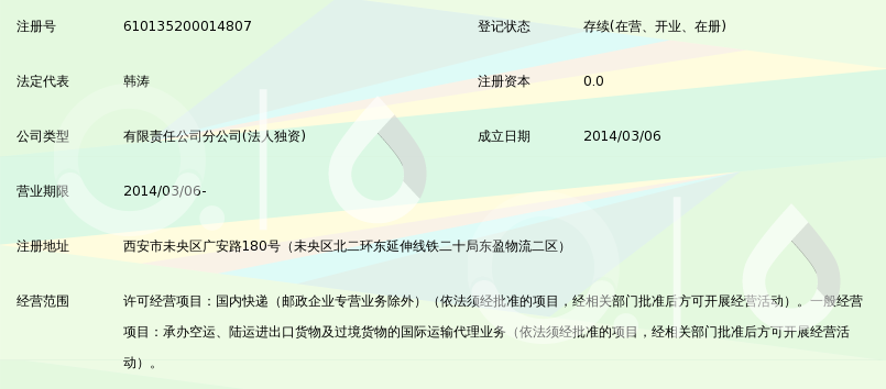 西安顺丰速运有限公司广安路分公司_360百科