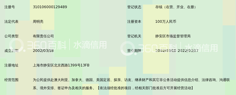 上海华侨因私出入境服务有限公司_360百科