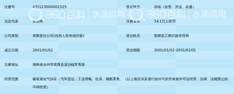 双牌县华仙液化汽有限公司_360百科