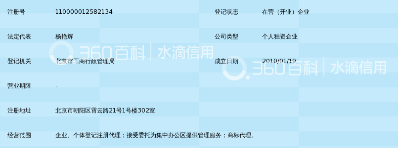 北京镕辉佳特登记注册代理事务所_360百科