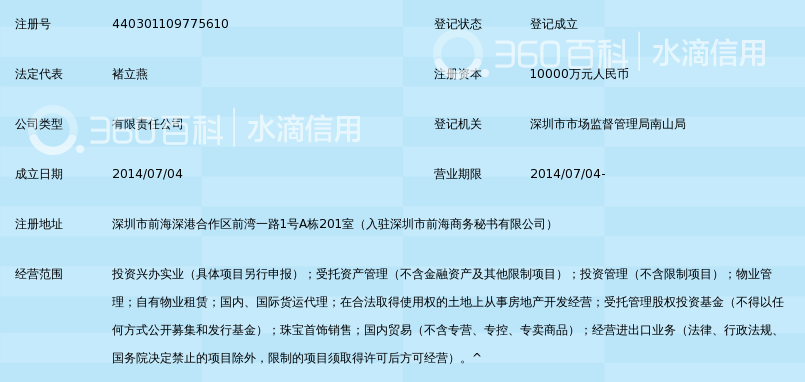 深圳前海华瑞投资控股有限公司_360百科
