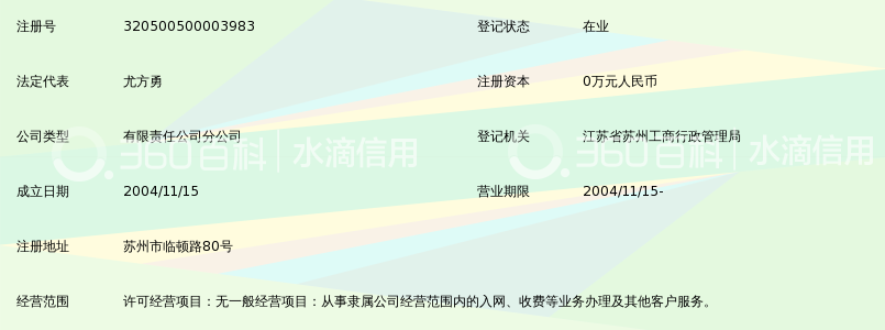 中国移动通信集团江苏有限公司苏州分公司临顿