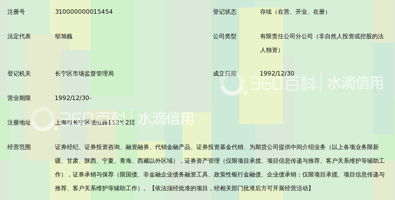 申万宏源证券有限公司上海长宁区淞虹路证券营