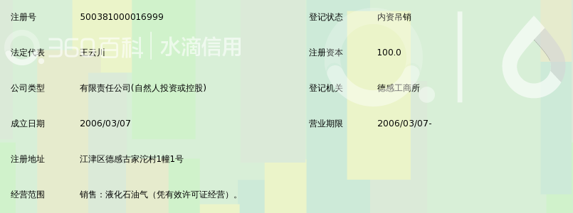重庆市江津区渝川燃气有限责任公司_360百科