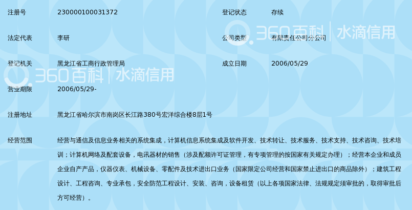 联通系统集成有限公司黑龙江省分公司_360百