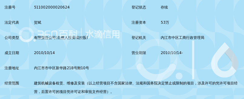 内江市市中区吉地建筑工程机械租赁有限公司_